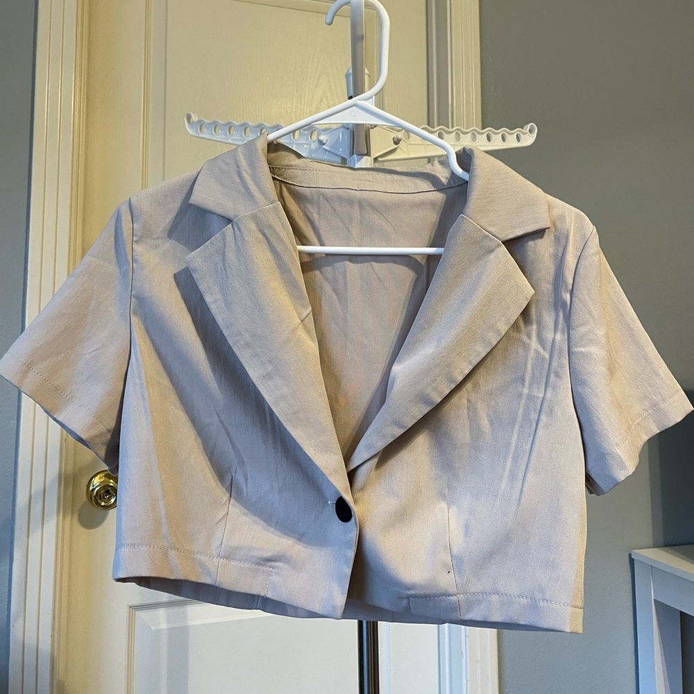 Two piece taupe set